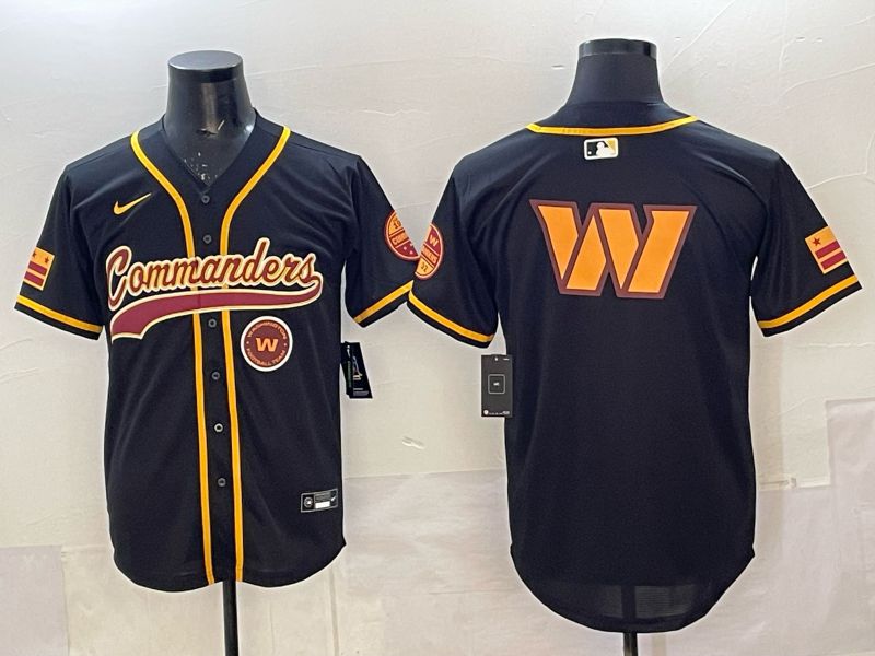 Men 2025 Nike Washington Commanders Blank black 3th generation Limited NFL Jersey 010